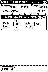 Birthday Alert Bsp.2